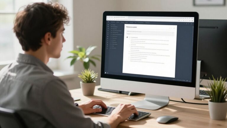 Software for field service companies on a computer screen.